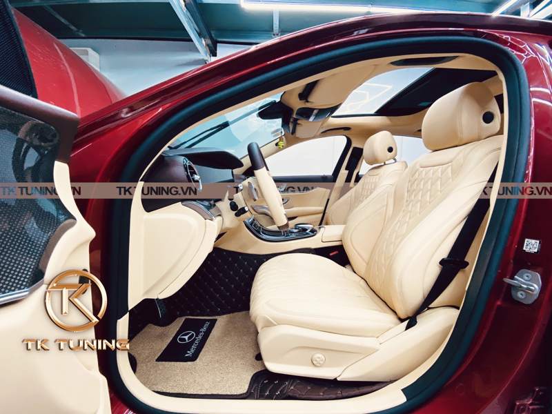 bọc da nội thất cho xe mercedes e300