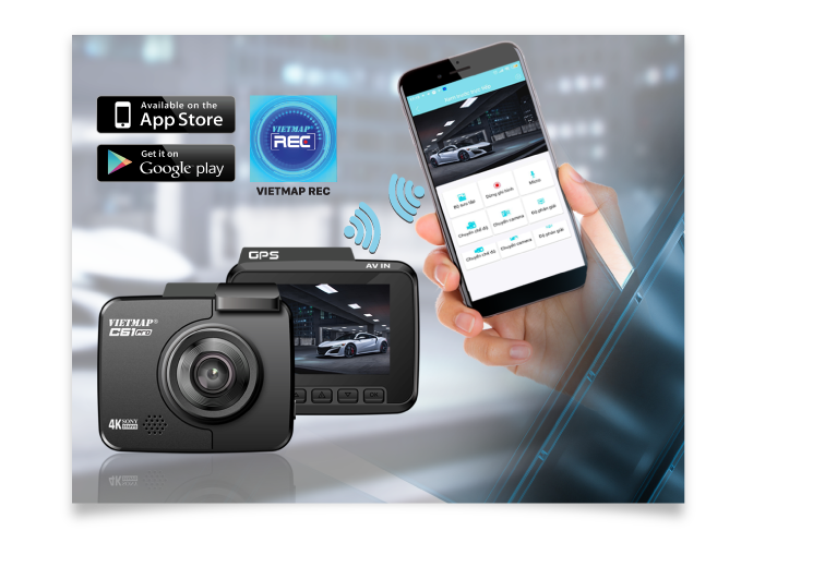 camera hành trình cảnh báo giao thông c61 pro