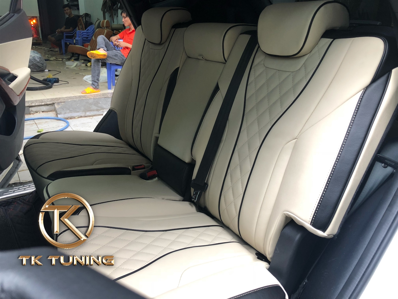 bọc ghế da hyundai santafe