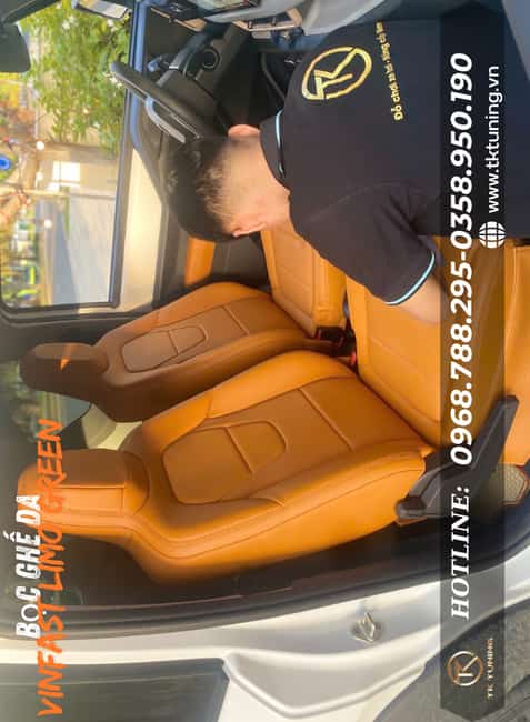 giá bọc ghế cho xe vinfast limo green