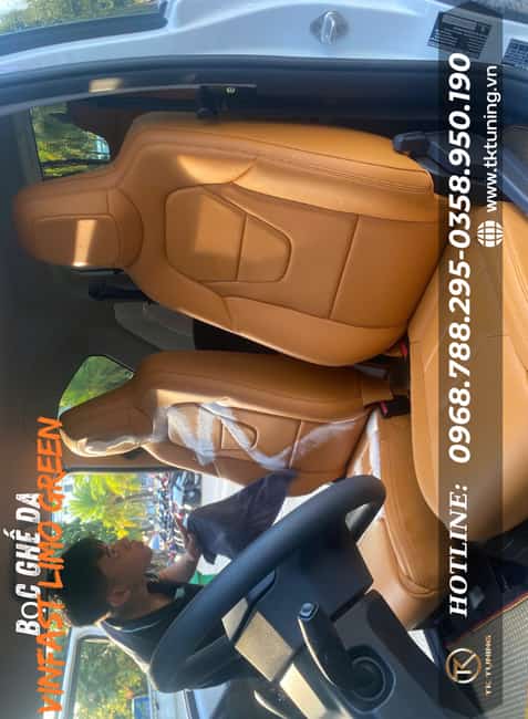 bọc ghế da cho xe vinfast limo green