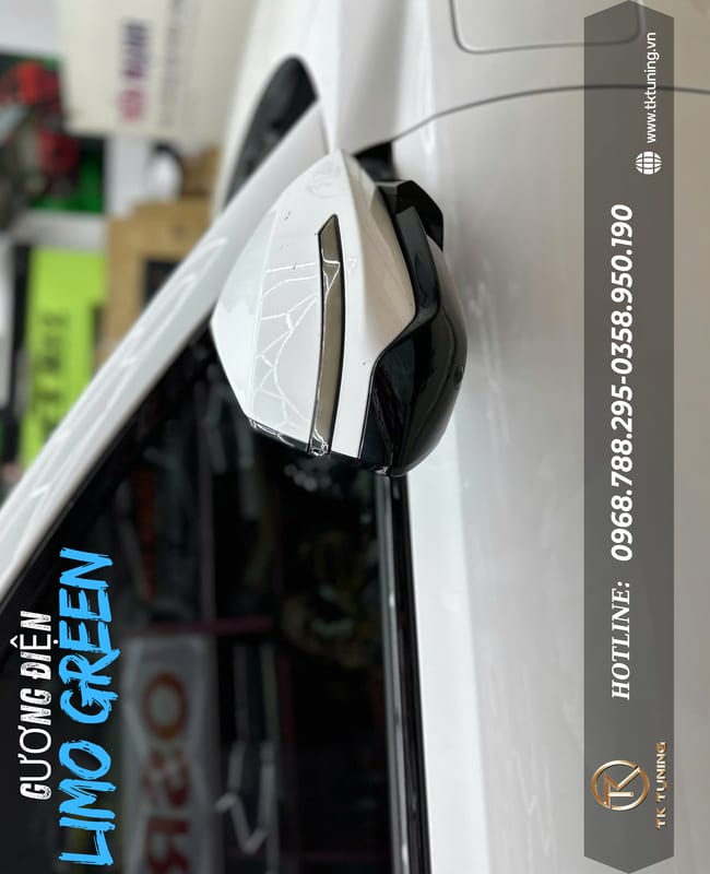 Gập Gương Điện Có Led Xinhan Tiện Nghi Cho Limo Green