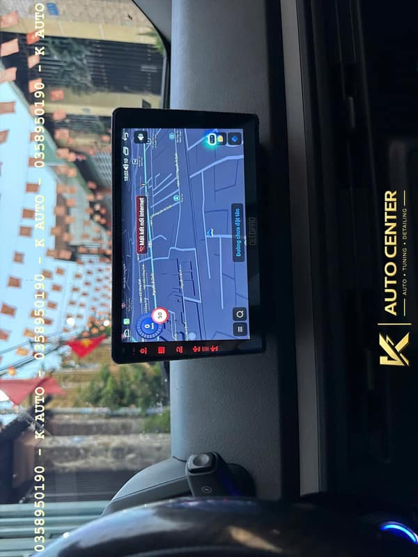 man hình android cho xe vf2/minio green