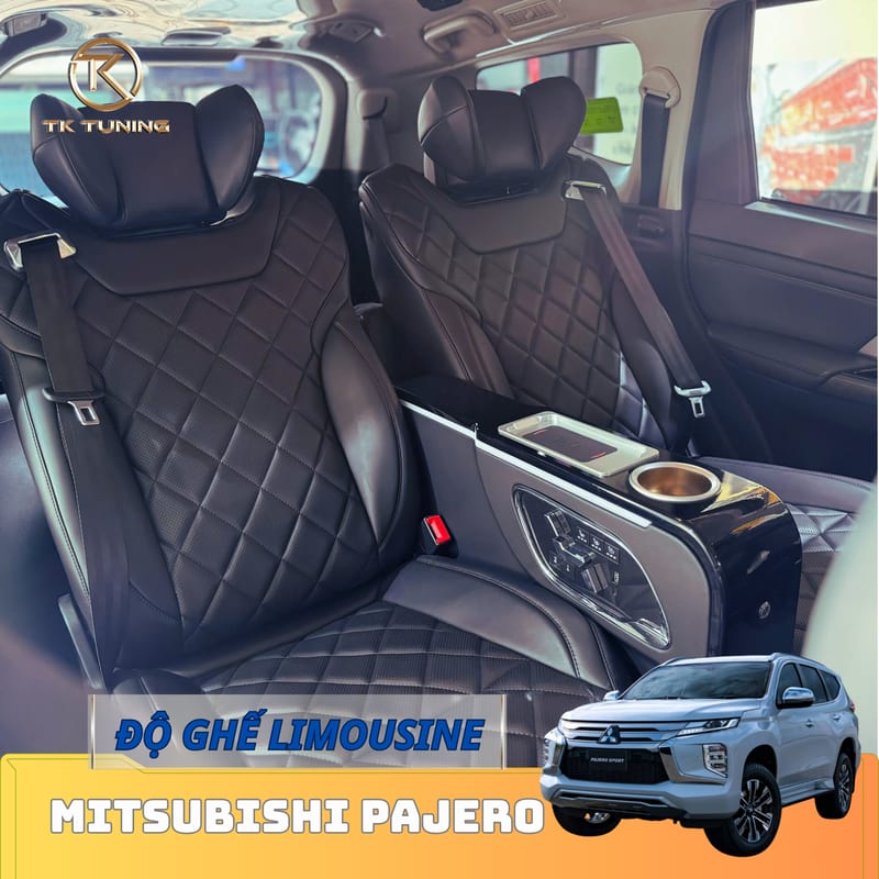 Mẫu Ghế Limousine Mới Cho Mitsubishi Pajero 2025